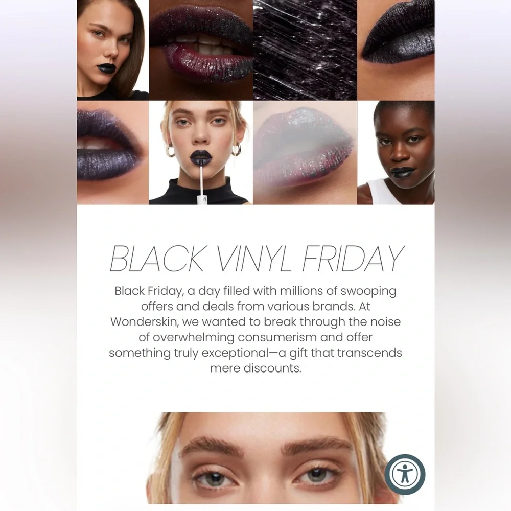 Wonderskin Lip Stain, Black Vinyl limited edition - Picture 5 of 7